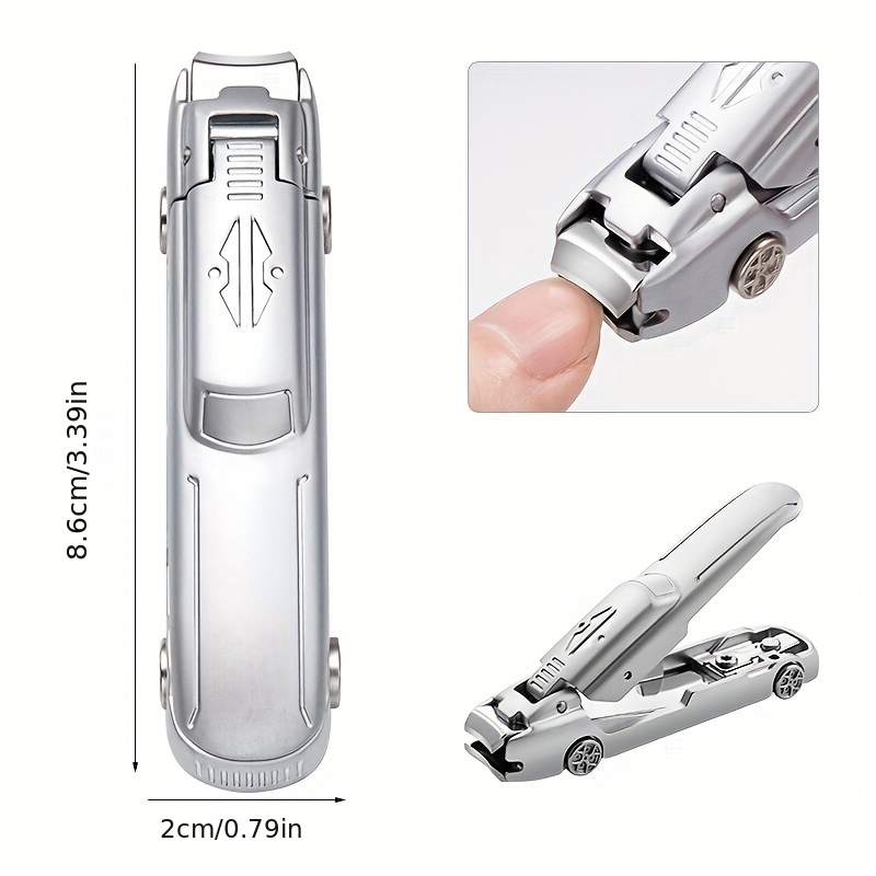 Multi-Function Car-shaped No Splash Nail Clippers Stainless