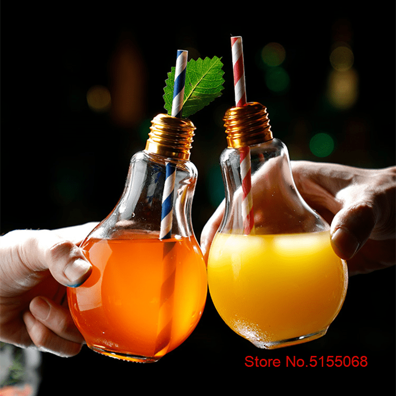 Ins Vertical Stripes Glass Cups with Lids and Straws Clear Glass Water  Bottle Straw Cup Drinking Glasses Tumbler Travel Bottle - AliExpress