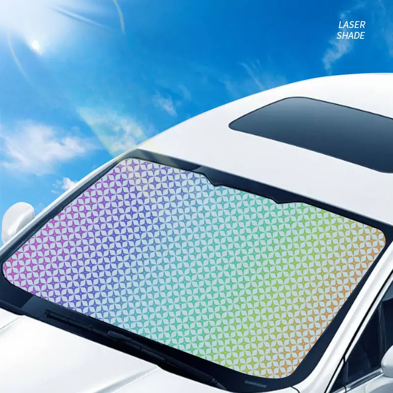 Auto Sonnenschutz Frontgetriebe Verdickter Laser Sonnenschutz