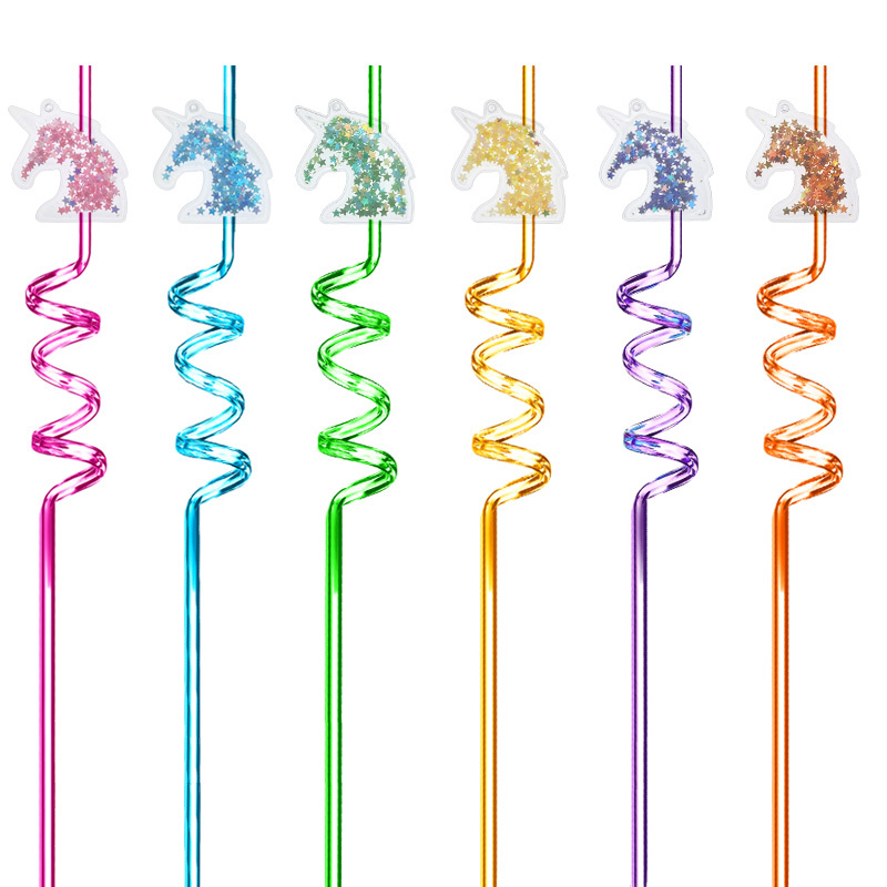 Straw Butterfly Drinking Straws With Brush Reusable Spiral - Temu
