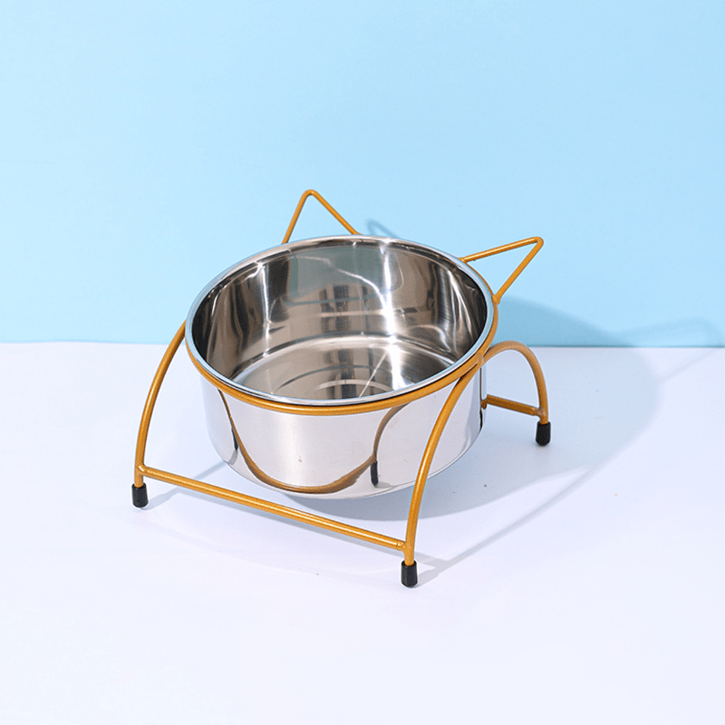 Raised Dog Bowl With Stand Stainless Steel/ceramic Dog Food - Temu