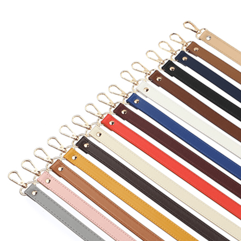 New Fashion Leather Bag Strap Short Straps Colorful Pu - Temu