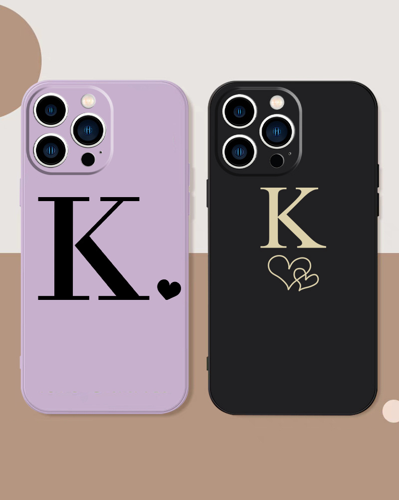 Letter K Pattern Phone Case Iphone 11 12 13 14 Pro Max Mini Temu