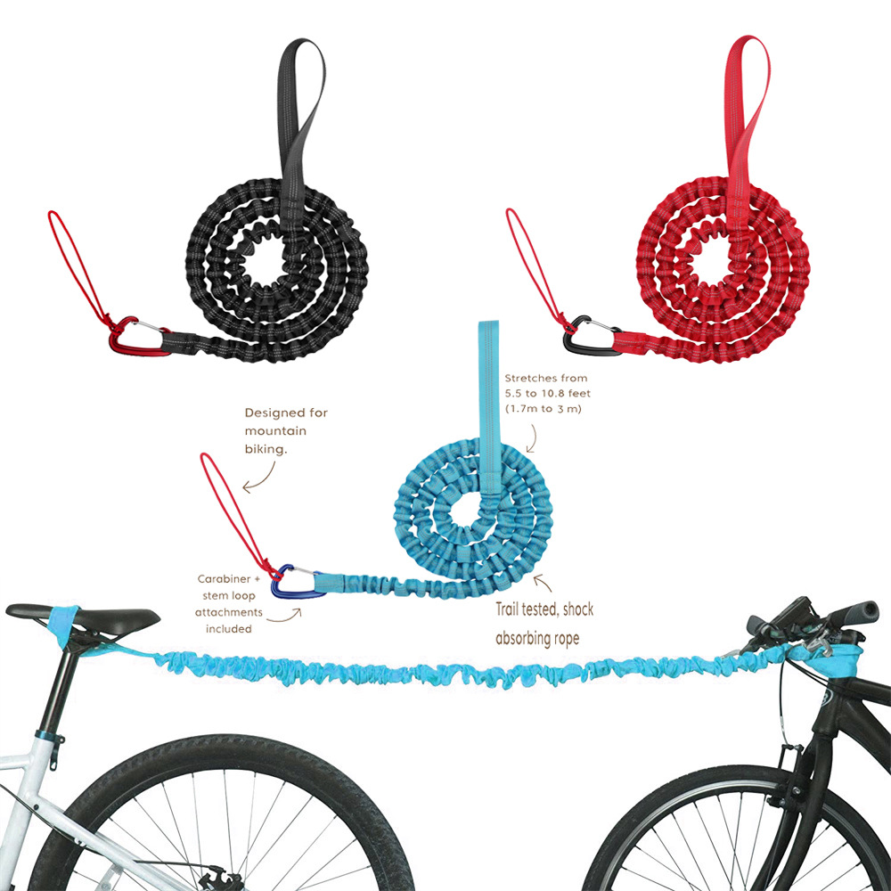 TOPINCN Cuerda de remolque para bicicleta, cuerda elástica de aleación de  nailon, portátil, cuerda de tracción para bicicleta de montaña, correa