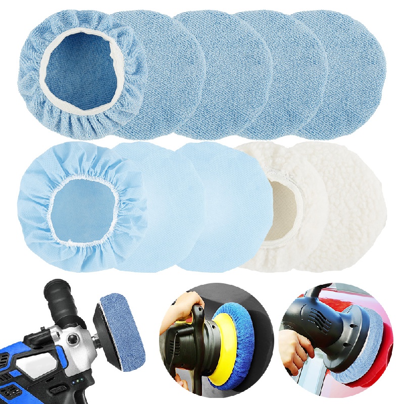 Polishing Kit Car Polishing Pad Waxing Sponge Disk Wool Wheel Auto Paint  Care Polisher Pads Car Gadget