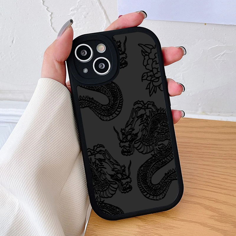 Casetify Dragon Case Iphone 11 2pcs 1pc Black Case 1pc White Case - Main Image