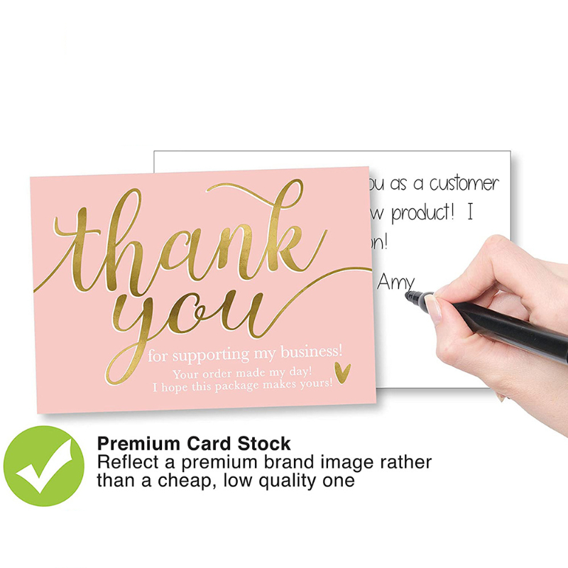 50 Thank You For Supporting My Small Business Cards 8.89x5