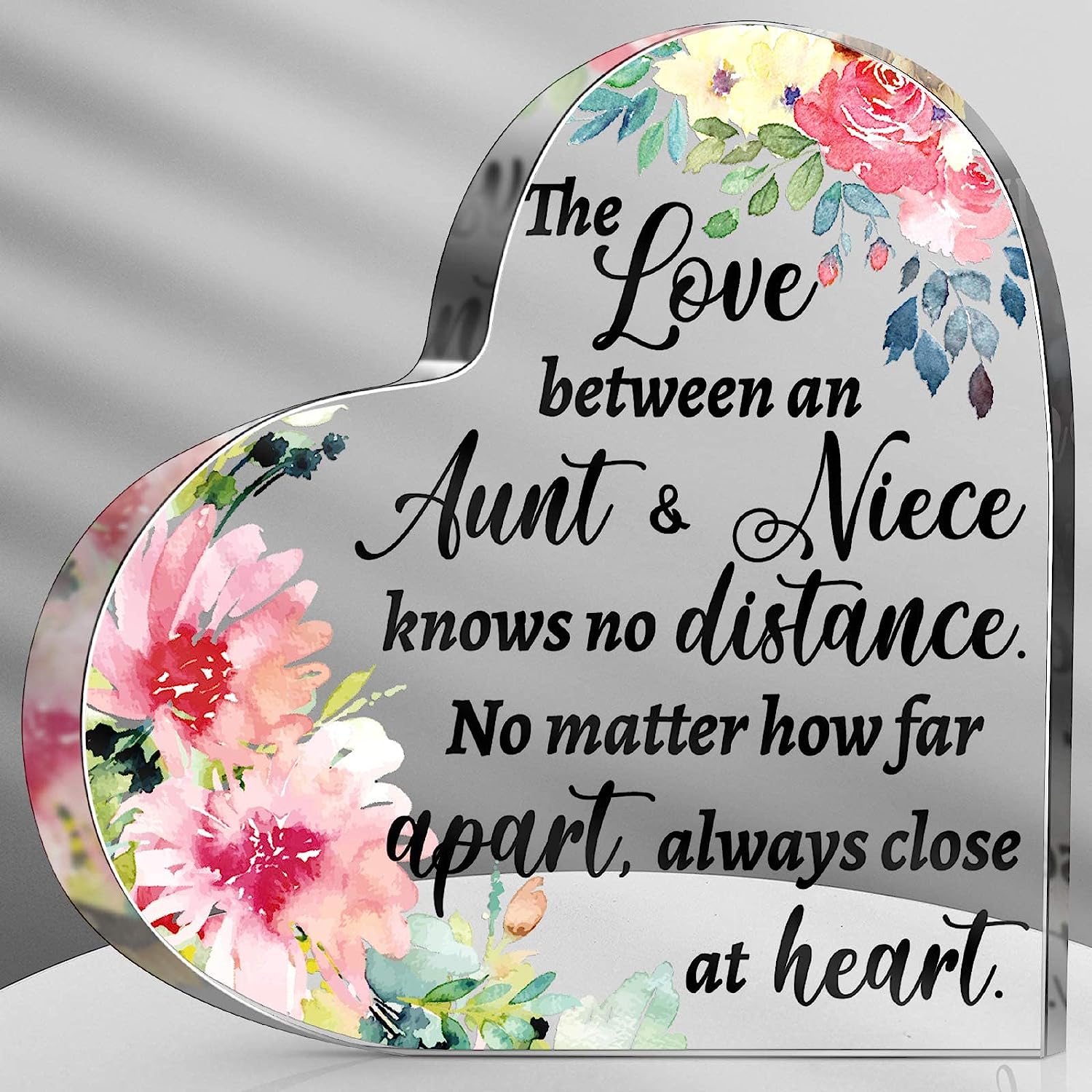 Aunt Gifts - Engraved Acrylic Block Puzzle Aunt Gift 3.35 x 2.76
