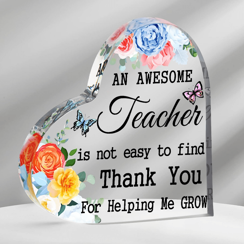 Acrylic Teacher Gifts For Women Teacher Thank You Gifts - Temu