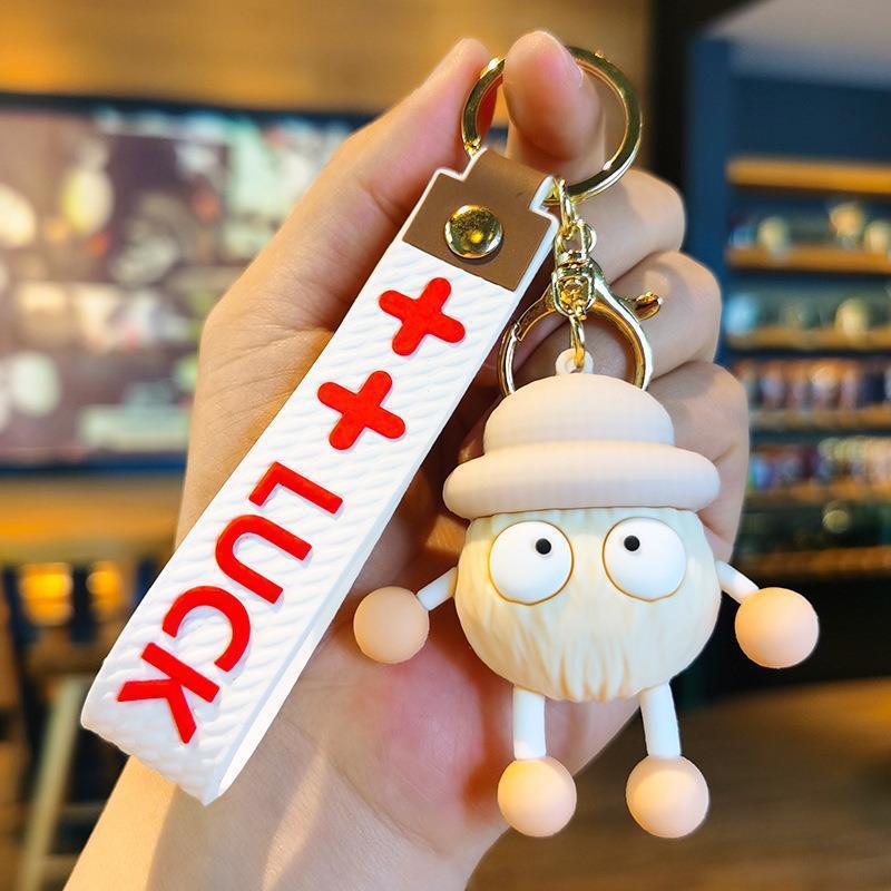 Plush Black Elf Cute Id Holder Keychain Anime Spirited Away Small Briquettes  For Women And Girls Bag Pendant Jewelry Wholesale 230715 From Ping05,  $40.33