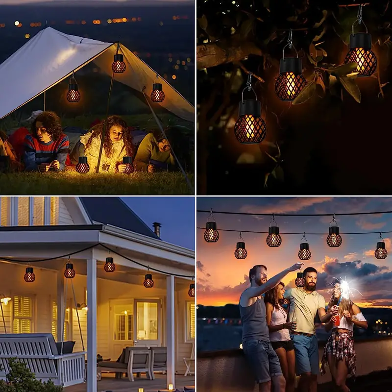Solar Hanging Lights Outdoor Waterproof Mini Solar Lanterns - Temu