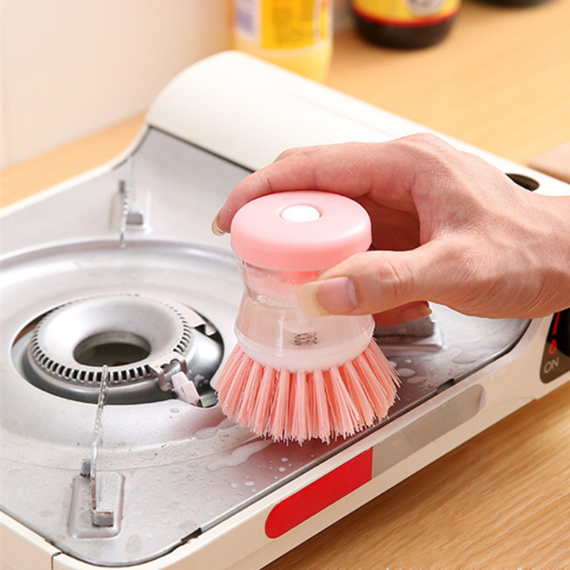 Cleaning Brushes Kitchen Washing Liquid Dish Brush Automatic Soap