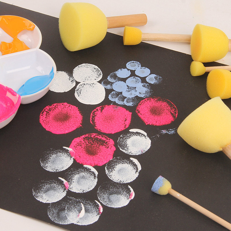 Round Painting Sponges Are Divided Into 4 Sizes With - Temu