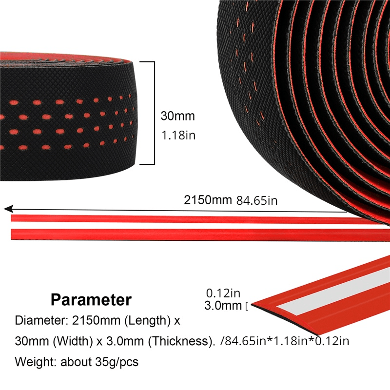 Road Bike Handlebar Tape Bicycle Cycling Bar Grip Tape Wraps Adhesive EVA  Red