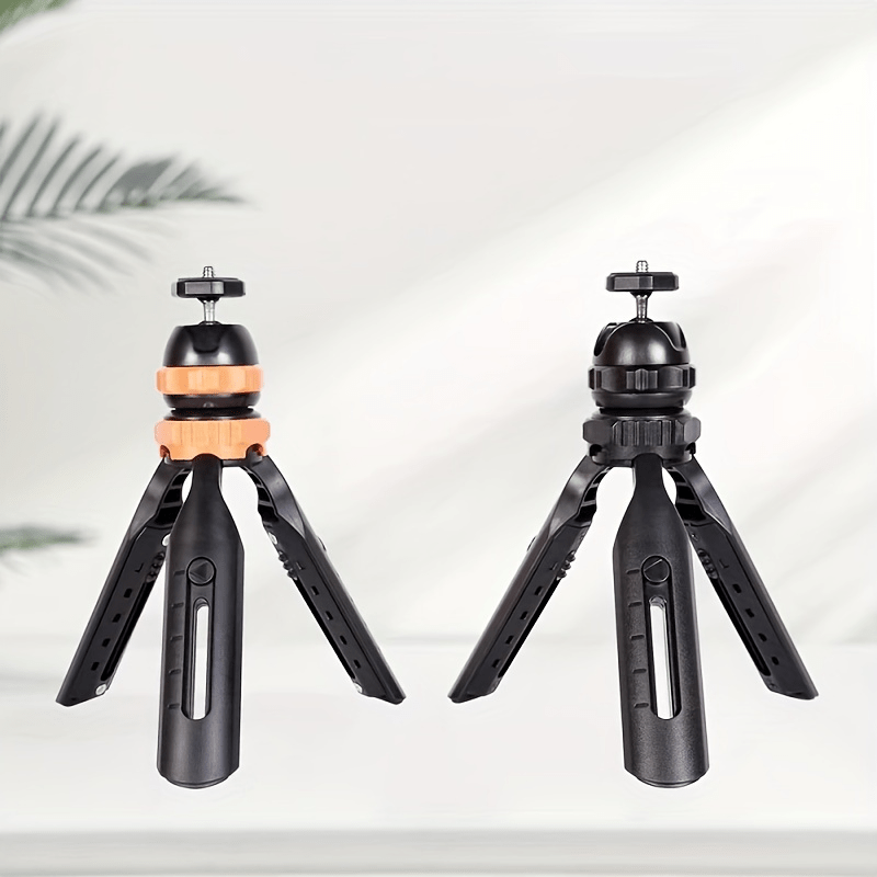 Mini trípode, soporte portátil y ajustable para cámara, trípode de metal  plegable para selfie, soporte de mesa de escritorio para selfie