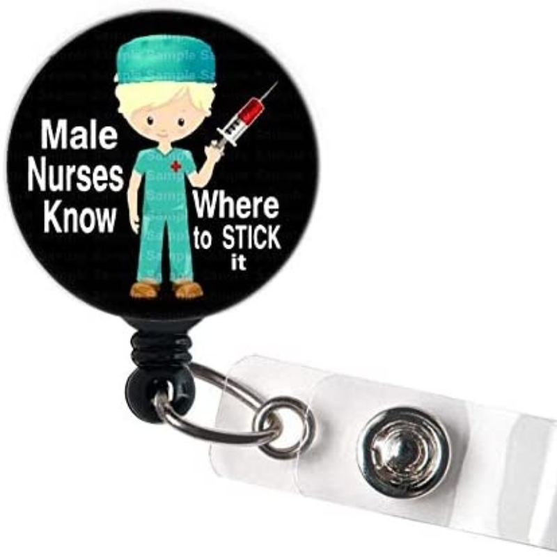 Badge Reel Retractable Badge Holder Funny Nurse Badge Reel - Temu