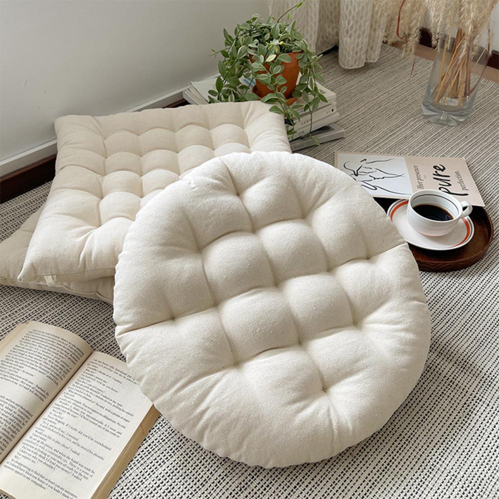 Round Cushion Mat Knitted Cotton Chair Cushion Memory Foam - Temu