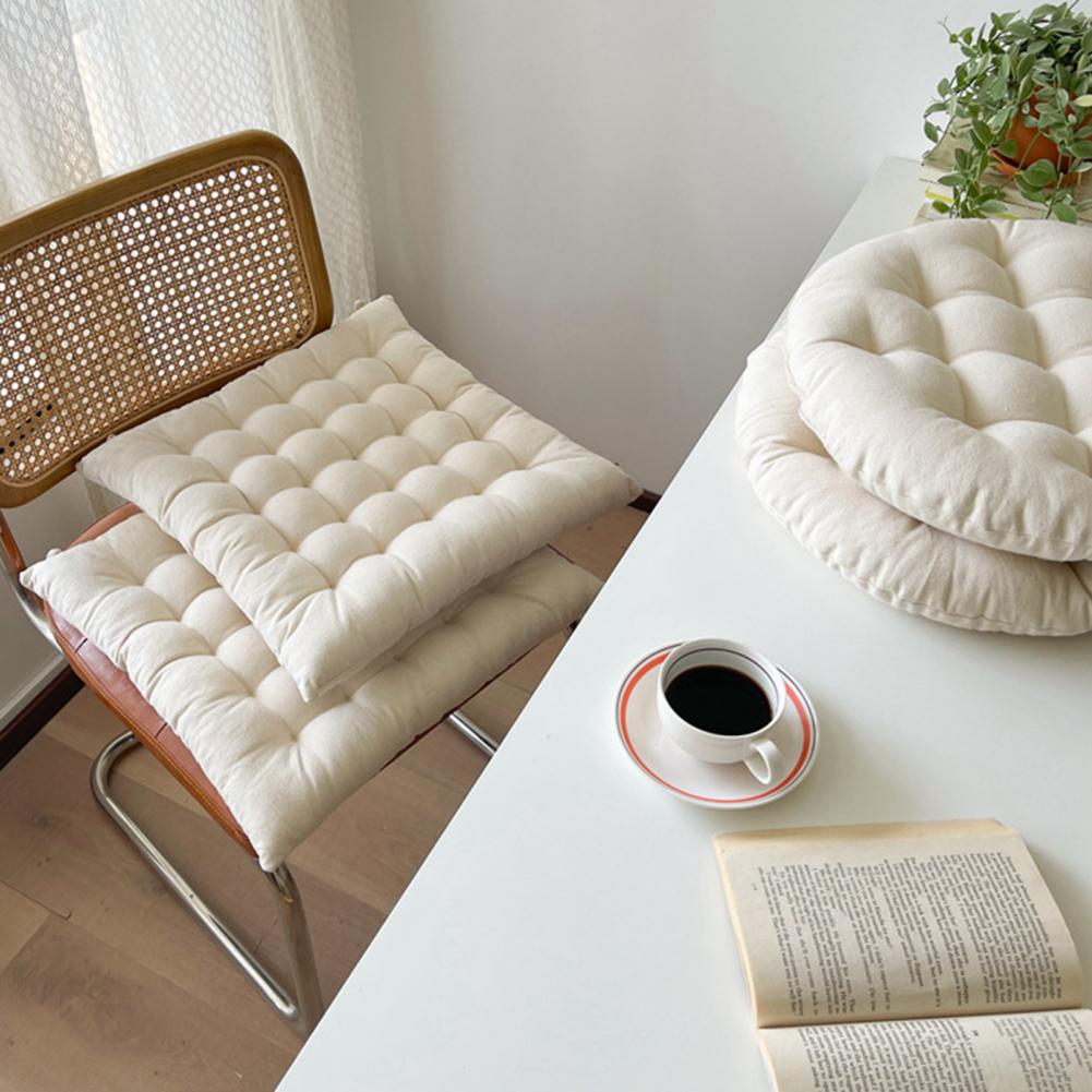 Chair Cushion Round Cotton Upholstery Soft Padded Cushion Pad
