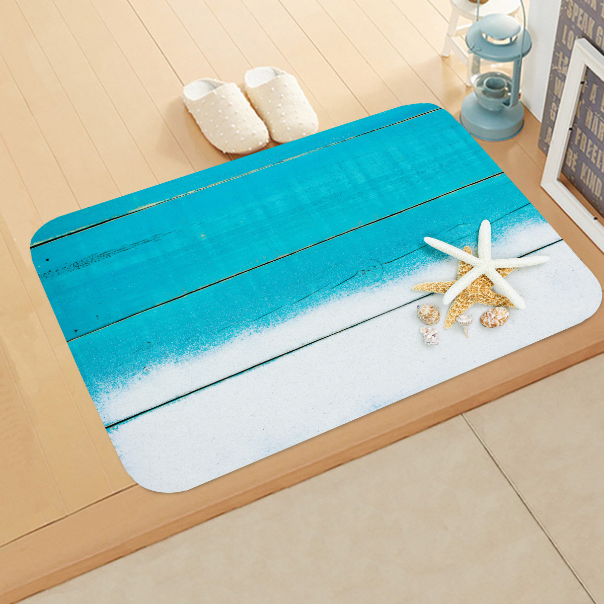 Beach Bath Rugs Anti Fatigue Non Skid Washable Bath Mat - Temu