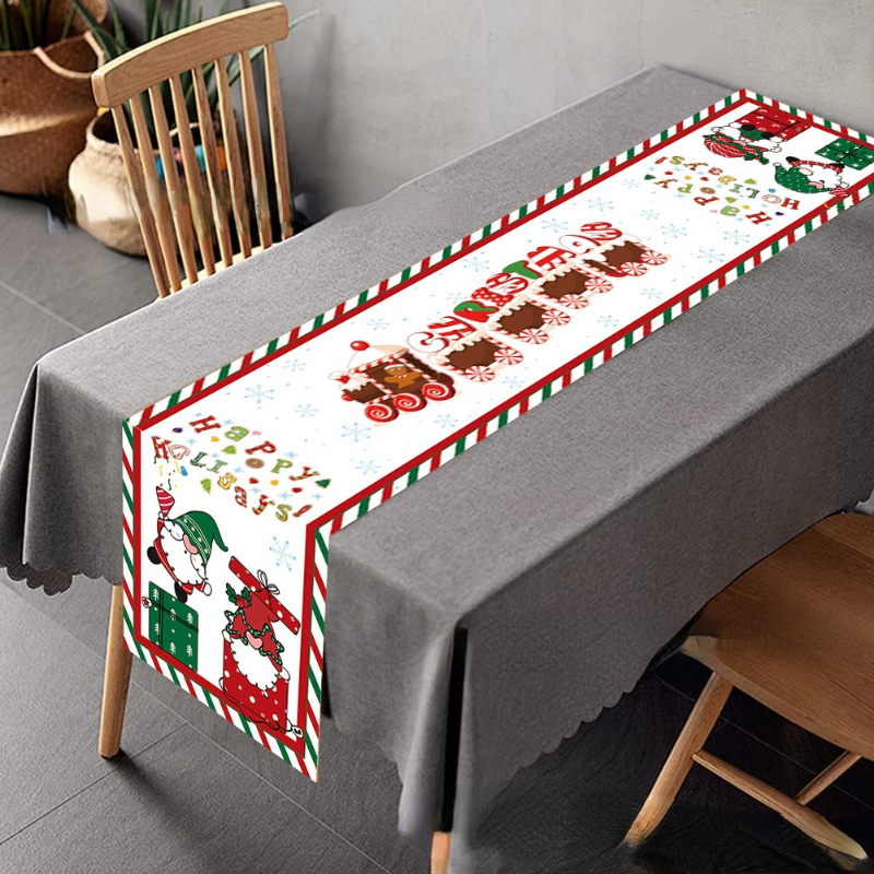 Couverture de nappe pour la maison, chemin de Table de noël, décoration,  fournitures de fête du