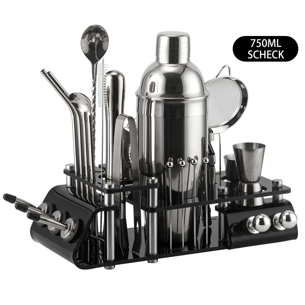 Bartender Kit: 10-Piece Bar Tool Set with Stylish Bamboo Stand  Perfect  Home Bartending Kit and Martini Cocktail Shaker Set For an Awesome Drink  Mixing Experience (Gun-Metal Black)