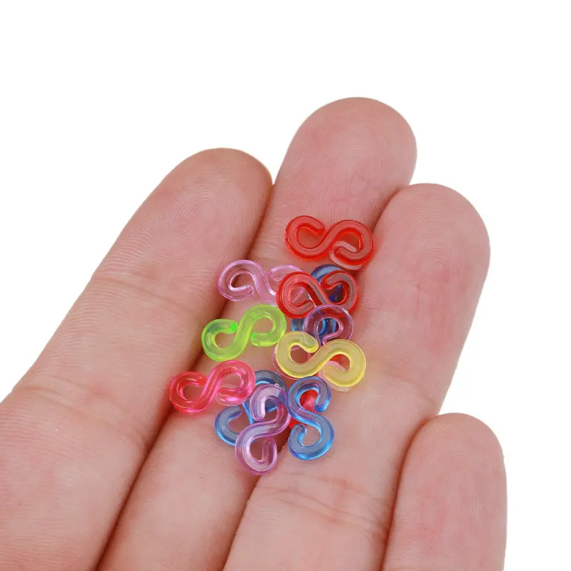 Transparent Loom Rubber Bands S Clips For Diy Jewelry Making - Temu