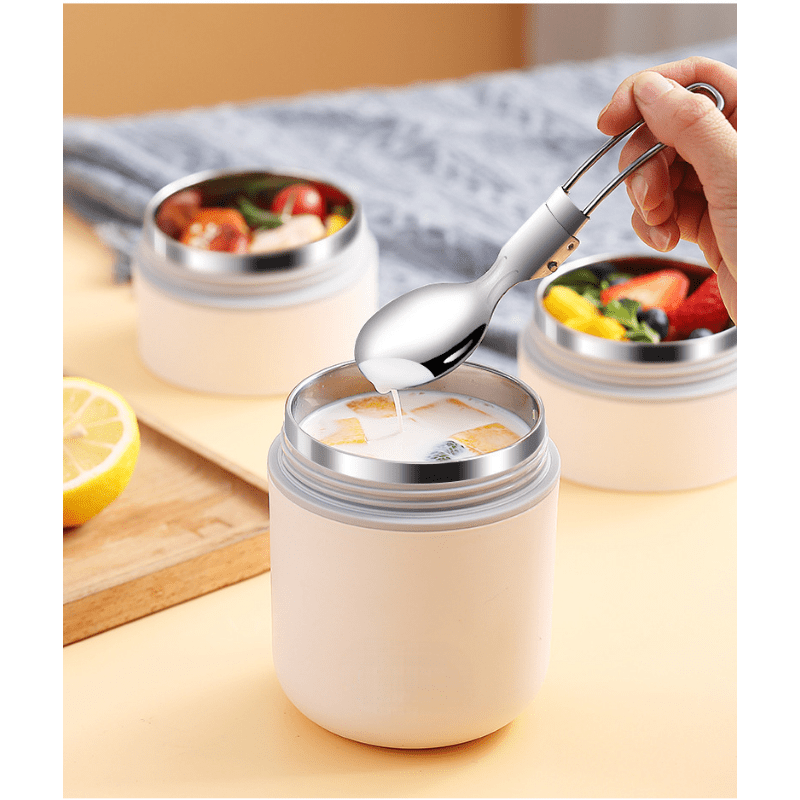 1pc Pp Breakfast Cup Bento Box Soup Container For Office Workers