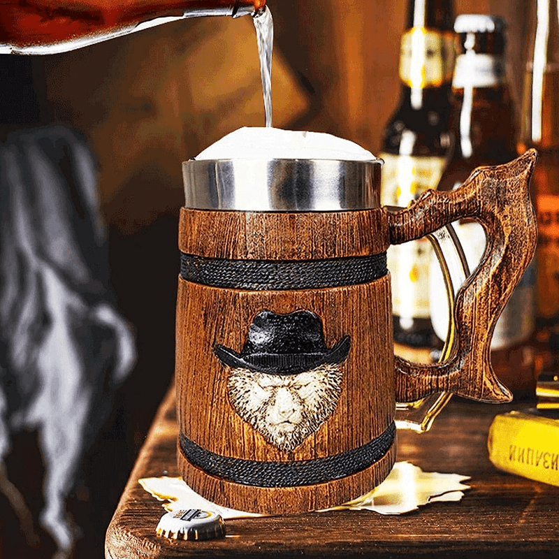 Medieval Wooden Beer Mug - Classic Beer Mug