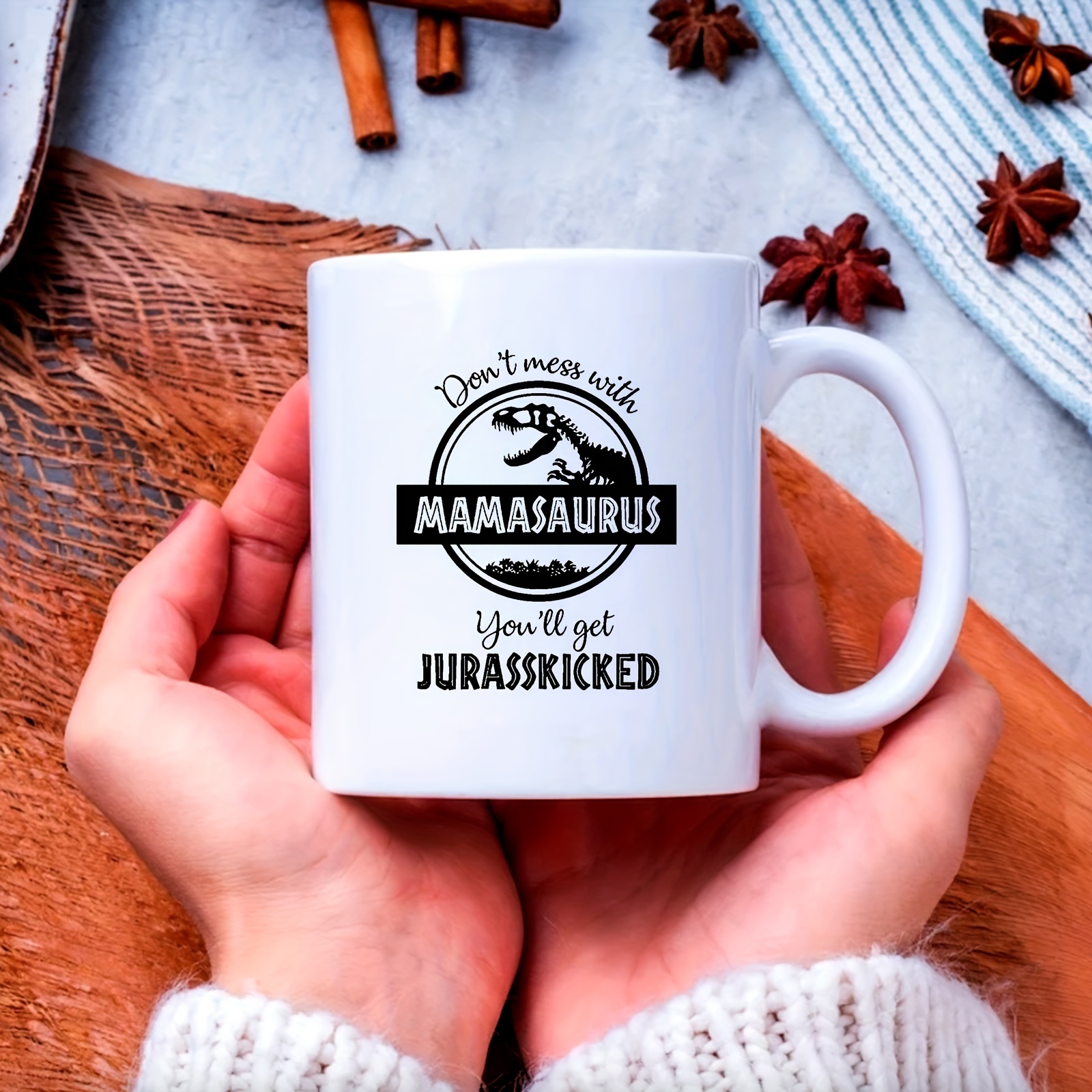 Mamasaurus Mug Funny Mothers Day Mugs Mama Saurus Mug – We Got Good