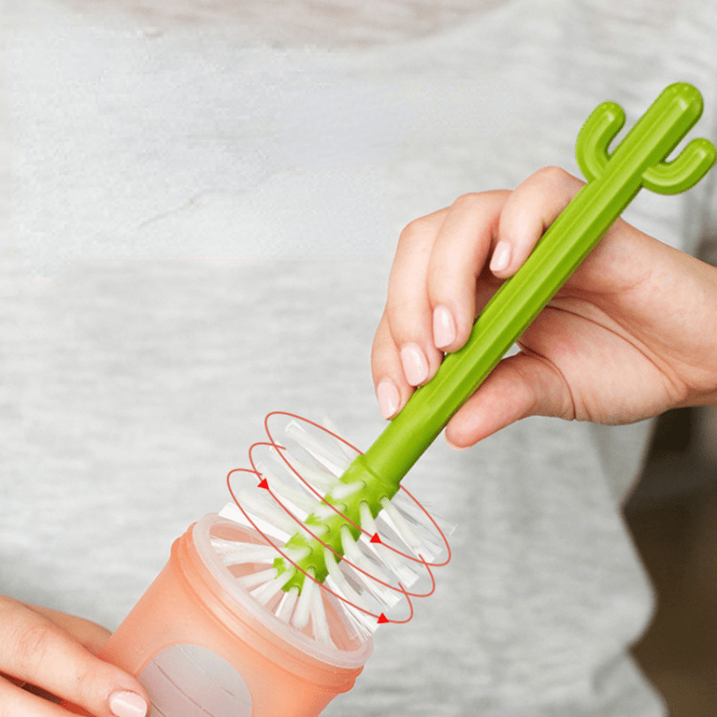 Cactus Cleaning Brush Set For Cup And Straws Cup Brush - Temu