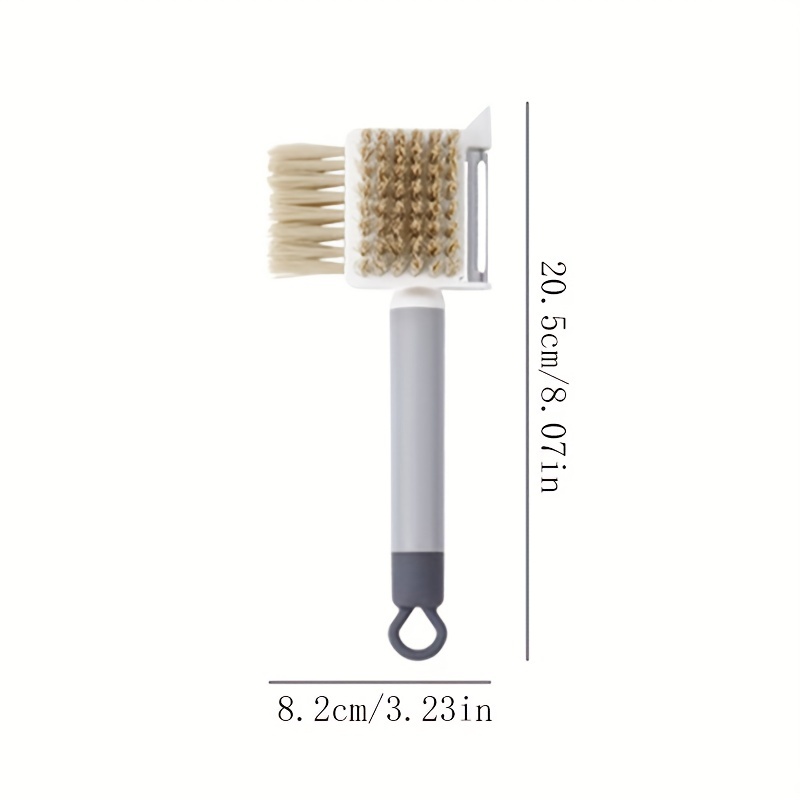 Multifunctional Fruit & Vegetable Cleaning Brush Peeler Three-in-one  Scraper Vegetable Washing Brush With Fruit Peeler For  Restaurants/supermarkets/food Trucks - Temu