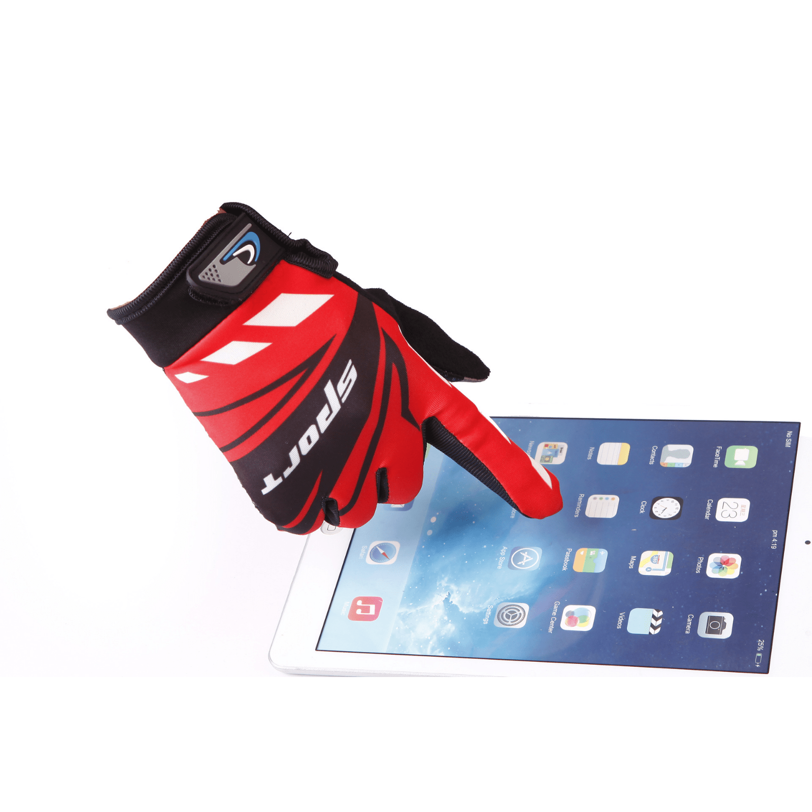 1pair Outdoor Sunscreen Full Finger Gloves Anti-slip Touch Screen