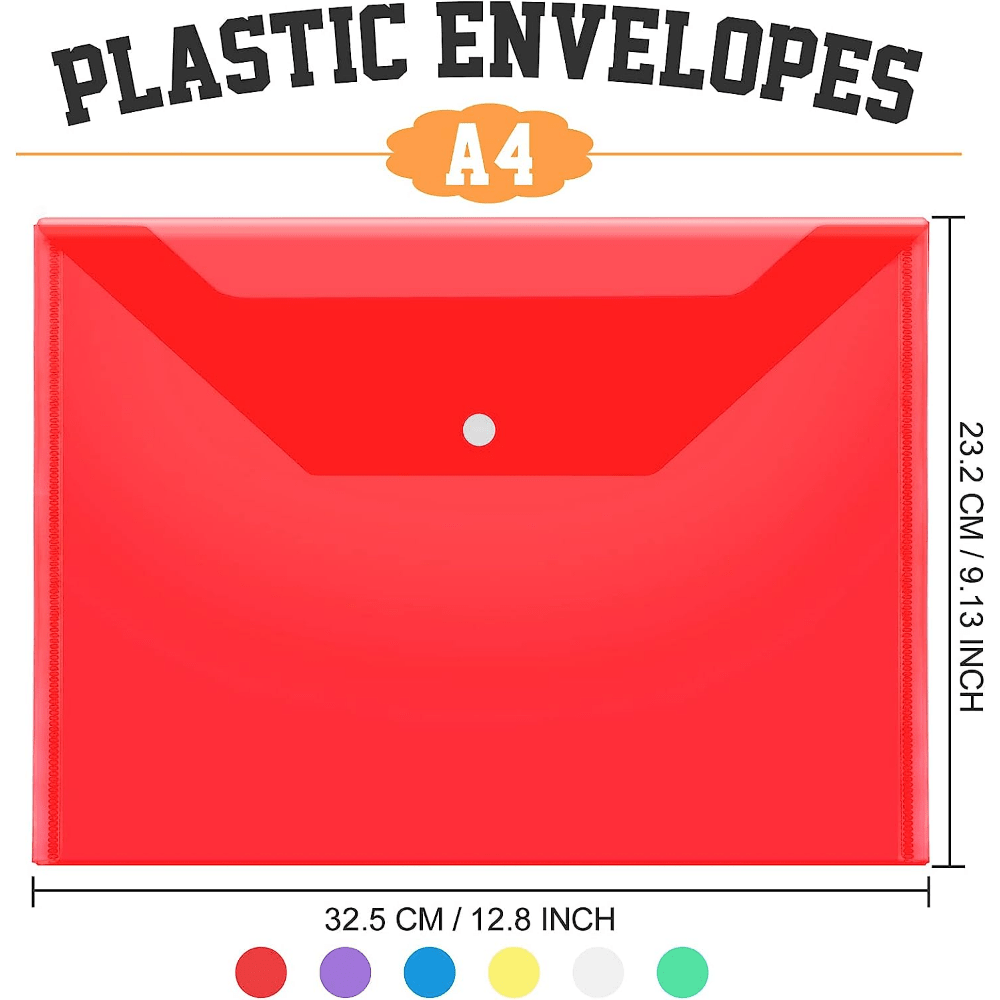 Plastic Envelopes With Seals American Letters A 4 - Temu