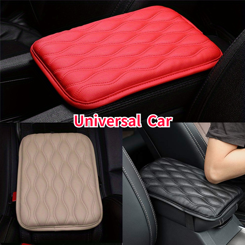 Universal Car Armrest Pad Stripe Center Console Cover Memory Foam