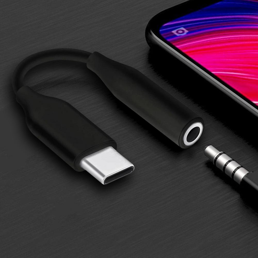 USB C to Jack 3.5 Type C Cable Adapter USB Type C 3.5mm AUX Earphone  Converter for Huawei P30 Mate 30 Pro Xiaomi Mi 8 9