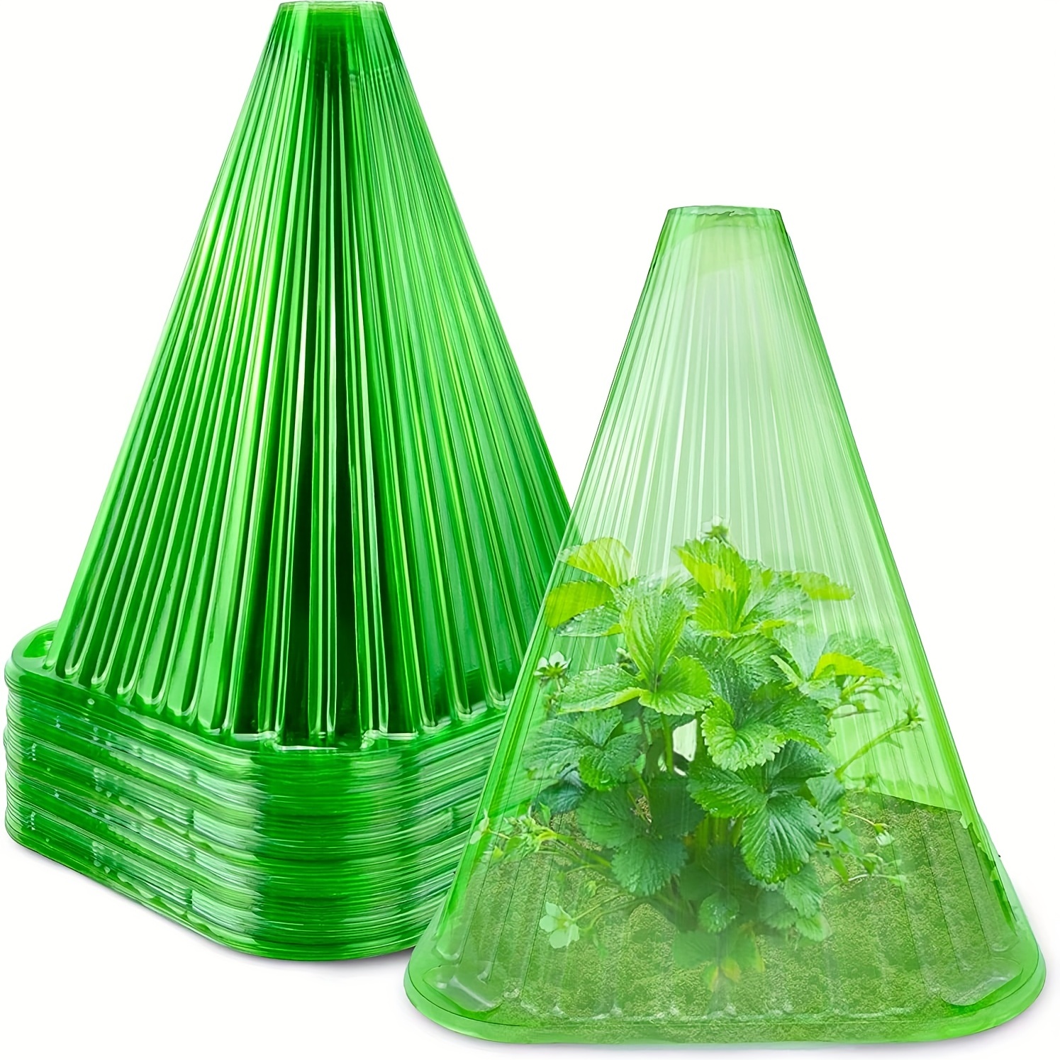 

10pcs/20pcs/30pcs, Garden Cloches For Plants, Reusable Plant Bell Cover, Protects Plants From Birds, Frost, Snails Etc, Gardening Lawn Care