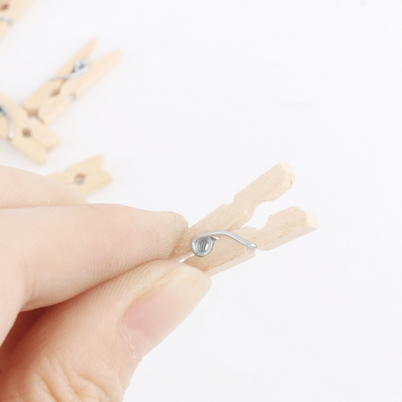 Mini Natural Wooden Clips Photo Clips Clothespin Diy Wedding - Temu