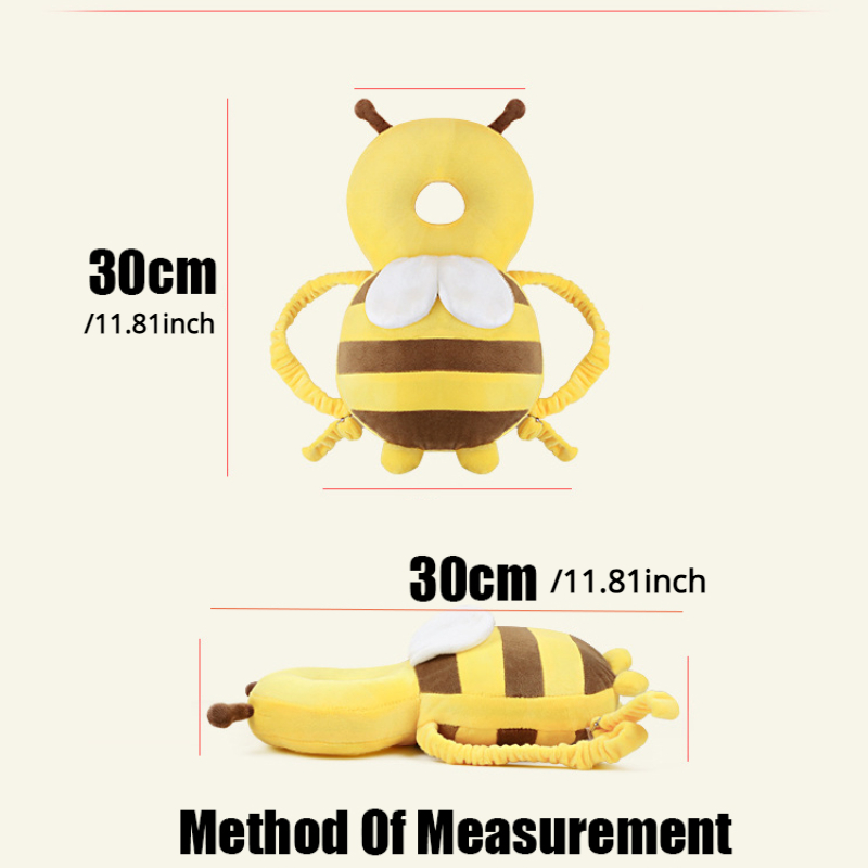 Head Back Protector Baby Protect Pillow Learn Walk Headgear Prevent Injured  Safety Pad prevention Fall Cartoon Bee Kids Pillows