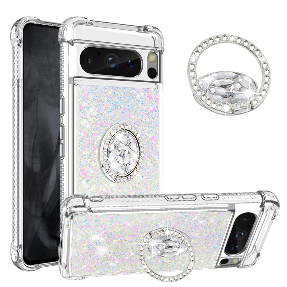 Built in Flowable Glitter Liquid Sturdy Case Fashion - Temu