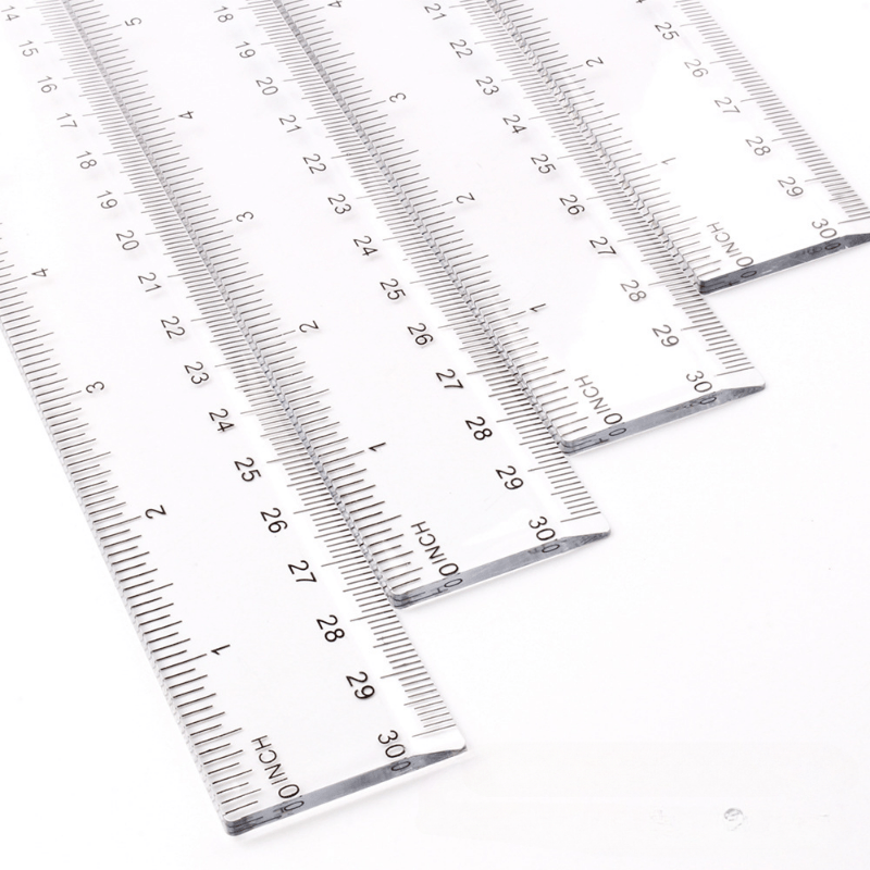 Coloredtransparent Plastic Ruler Advertising Ruler Student - Temu