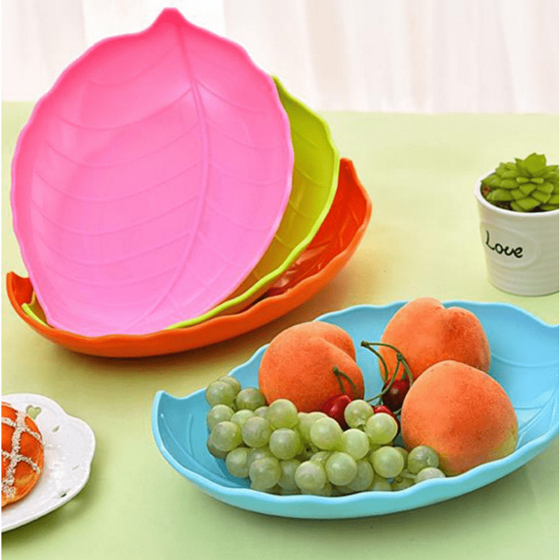 Petals-shaped Plastic Fruit Basket, Orange And Transparent Color, For  Snacks And Fruits Storage In Living Room