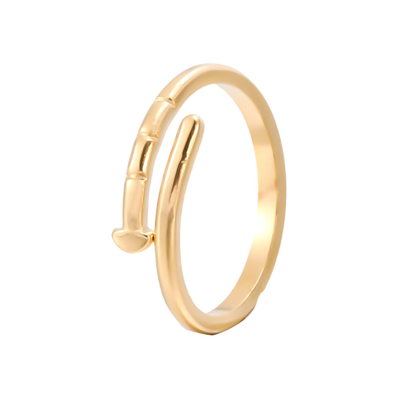 Bague Ouverte En Acier Inoxydable Bague l gante R glable En