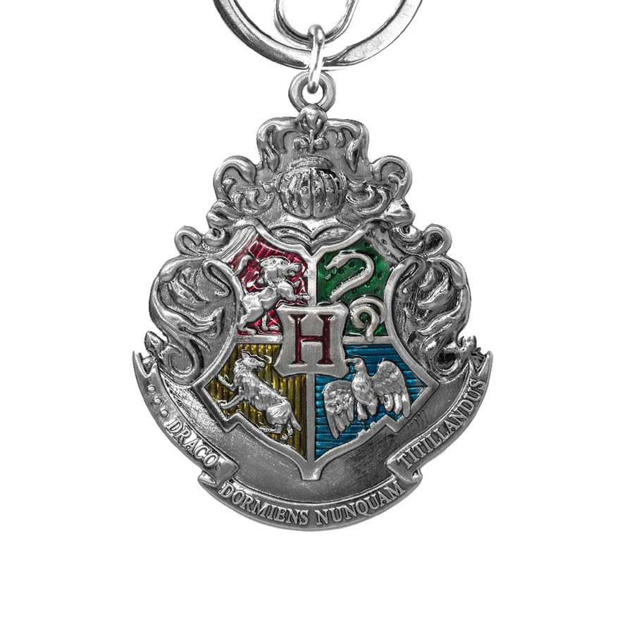 Offiziell Autorisiertes Hogwarts-Schulwappen Von Harry Potter, Das  College-Abzeichen, Zinn-Schlüsselanhänger Für Männer, Silberfarbenes,  Hartes Und