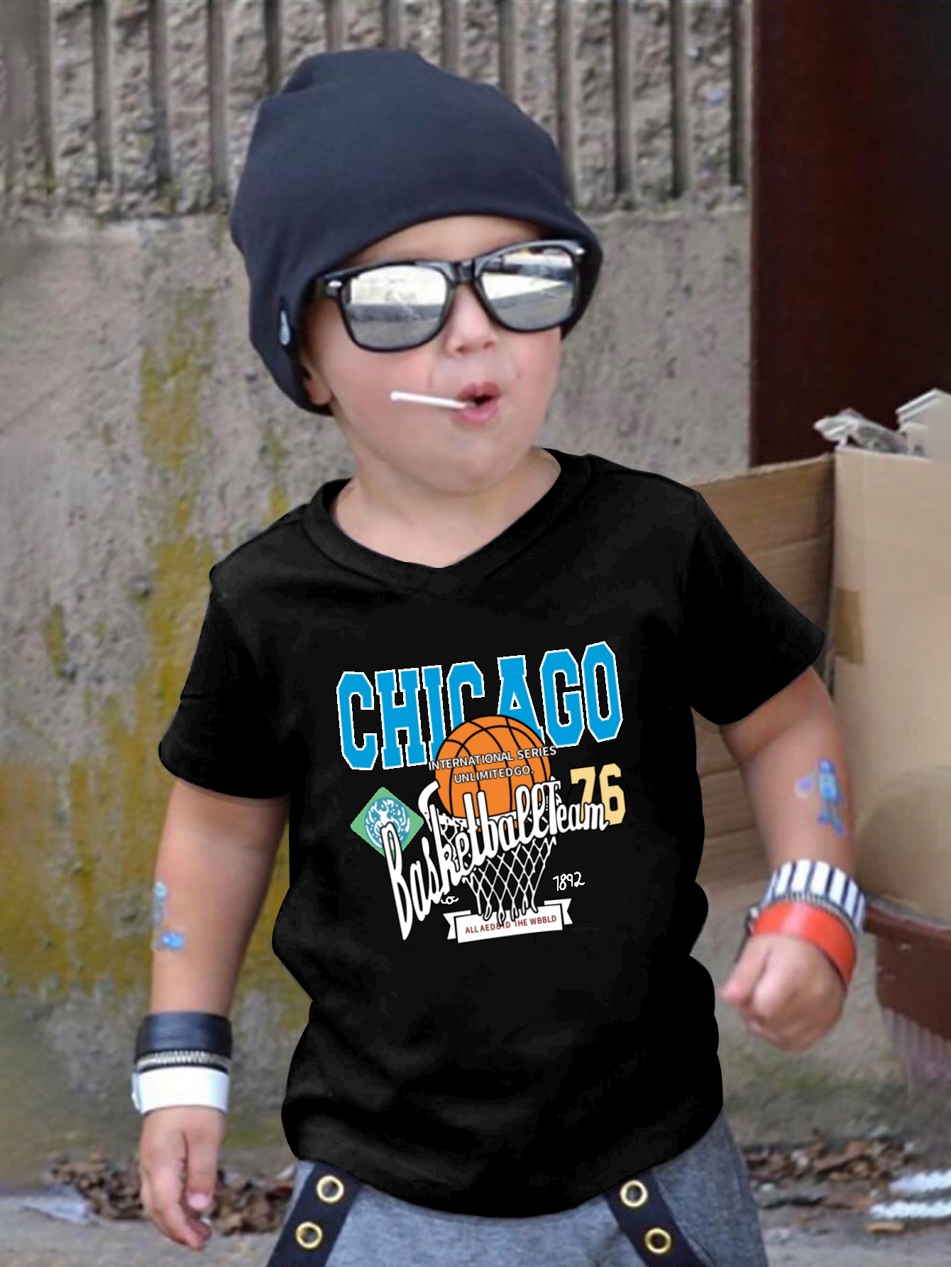 Camiseta Creativa Estampado Oso Robot Baloncesto Niños - Temu Mexico