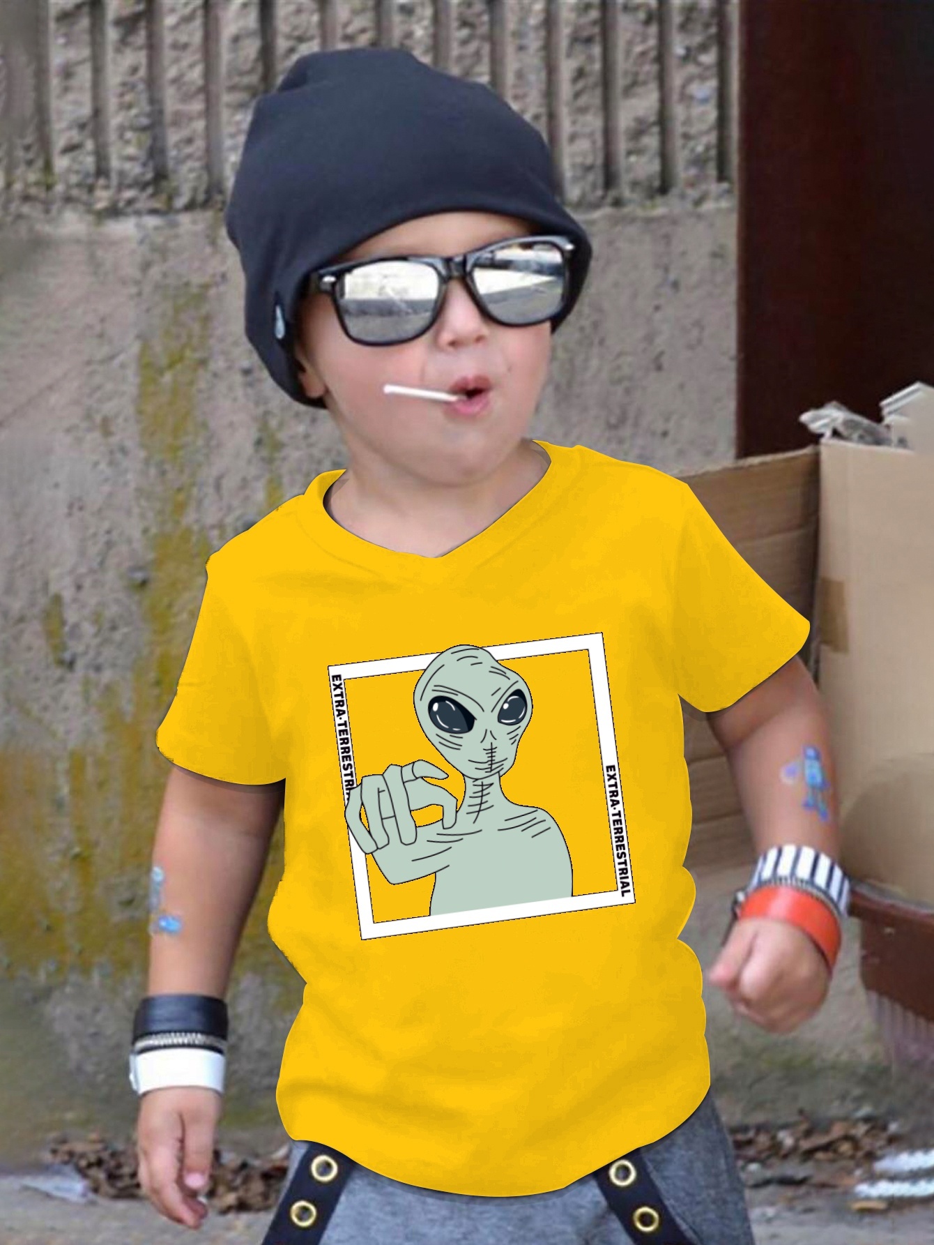 Kids alien t on sale shirt