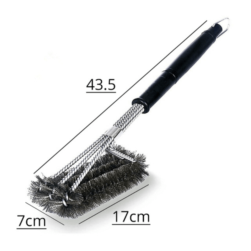 Grill Cleaner Long Handle Y shaped Curly Brush For Outdoor - Temu