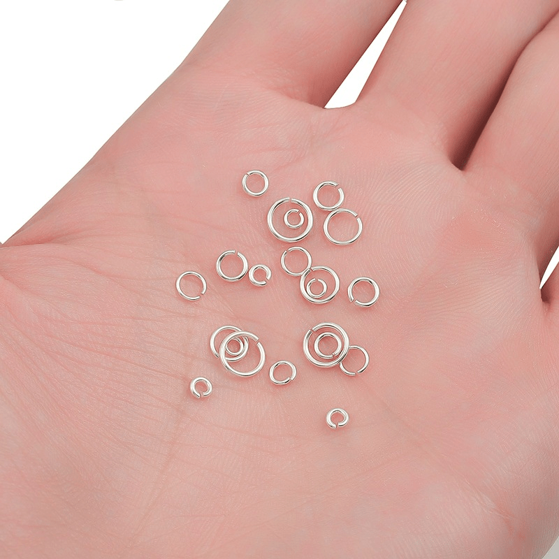 Open Jump Rings 925 Sterling Silver Open Circle Rings For - Temu