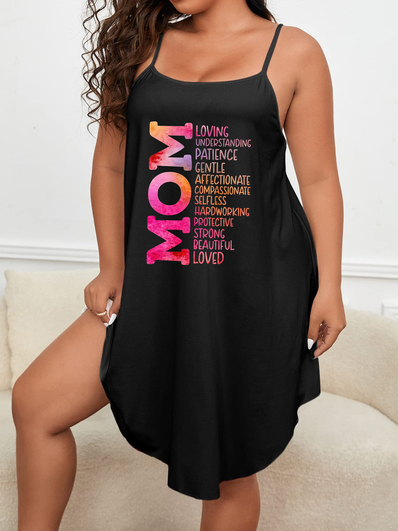Plus Size Sexy Outfits Set Women's Plus Letter Print Open - Temu Philippines