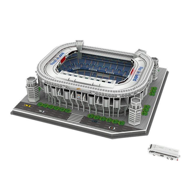 Brand New Real Madrid Estadio Santiago Bernabeu 3D Puzzle Model Football  Stadium Sport Souvenir