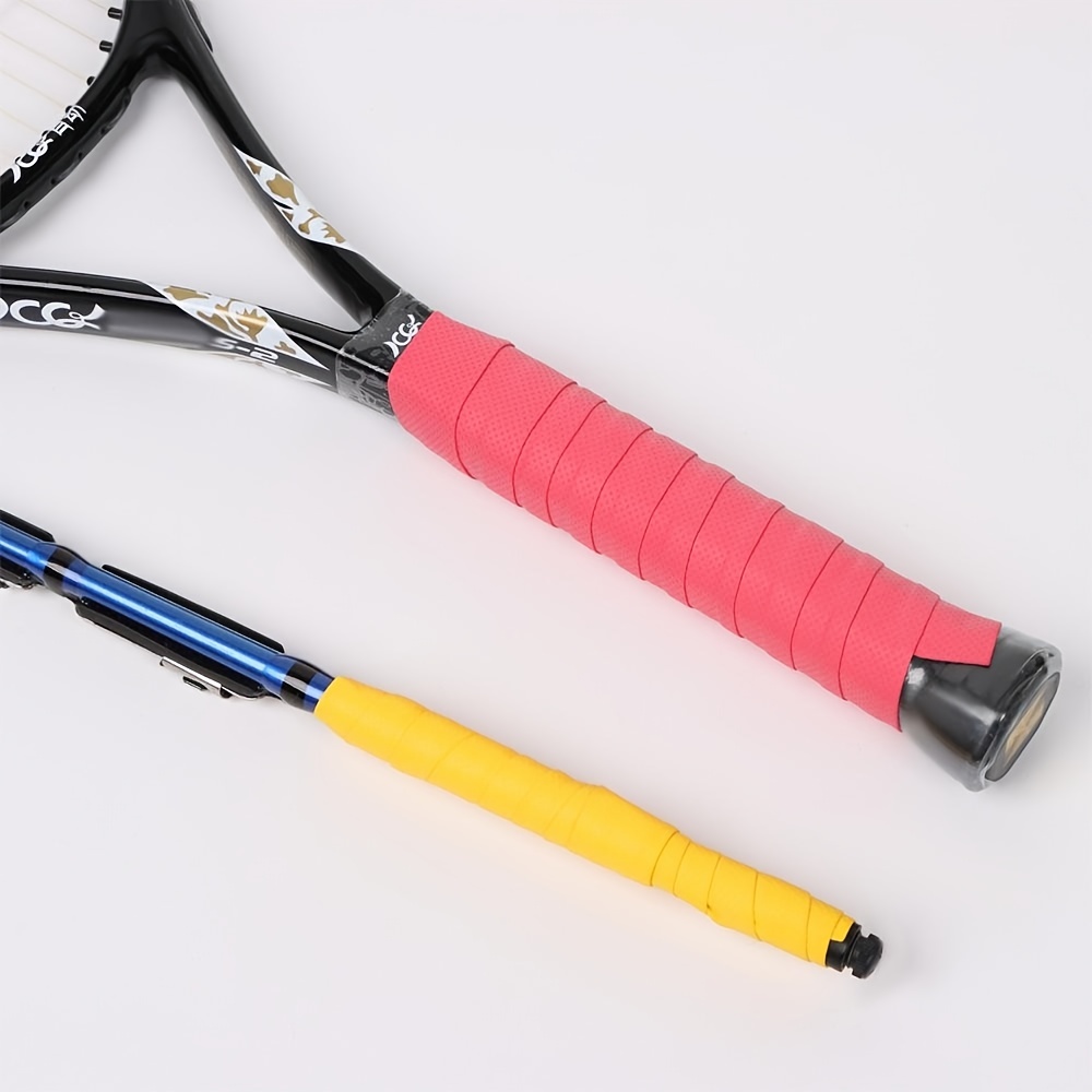 Raquette Grip Tape Respirant Confortable Absorption de la sueur Faux cuir  Badminton Tennis Handle Grip Tape Home Supply Qinghai